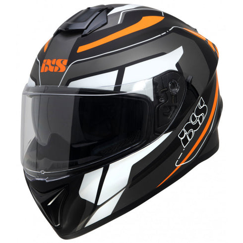Casca Moto IXS 216 2.2 GREY-BLACK-NEON ORANGE